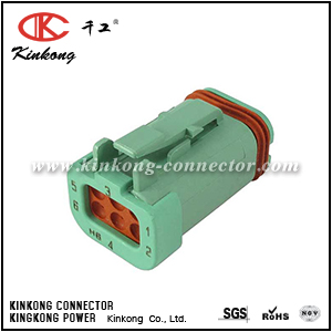 DT16-6S-KP01 6 ways receptacle DT series auto plug